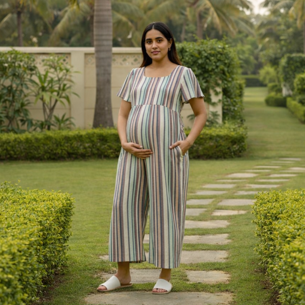 Pastel Multi -Stripe Customised Maternity Wear.