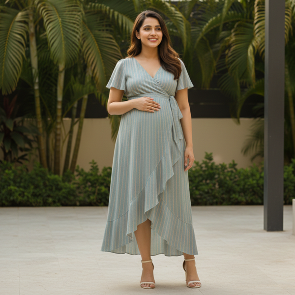 Dusky Sky Stripe Customised Maternity Wear