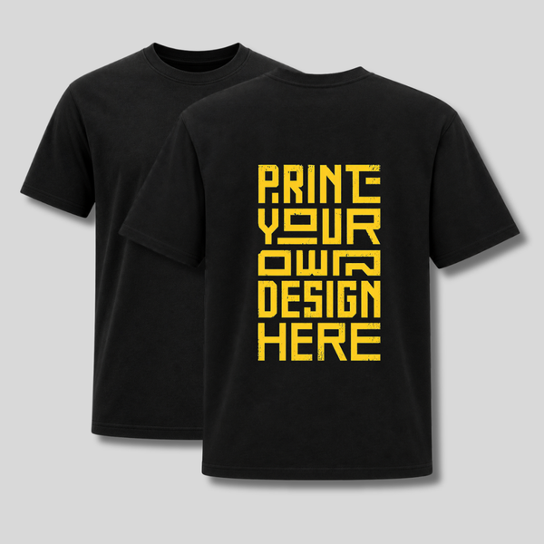 Design Your Own Back Print T-Shirt