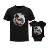 Father & Baby Matching Tee and Romper Set – Happy Father’s Day Gift for New Dads