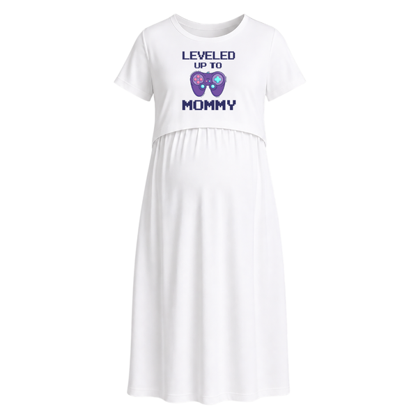 Level Up Mommy Gamer Maternity Maxi Dress