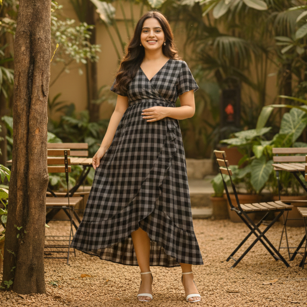 "Maternity Wear Checks Trio Kit"