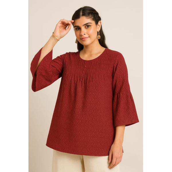 Cherry Flame Tunic Top