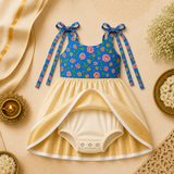 Meadow Bloom Tie-Shoulder Baby Frock