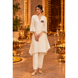 Lotus Grace Festive Family Combo - Mom Kurta