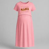Mama Mama Mama Typography Maternity Maxi