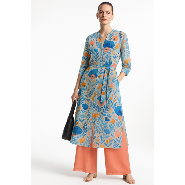 Wrap Georgette Coord