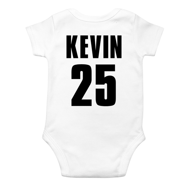 Baby Football Star Romper | Real Madrid Inspired Custom Outfit