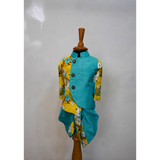 Sunflower Teal Family Matching Outfit Set