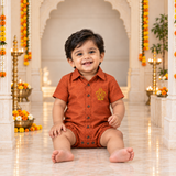 Durga Kamala Mudra Family Combo - Baby Romper
