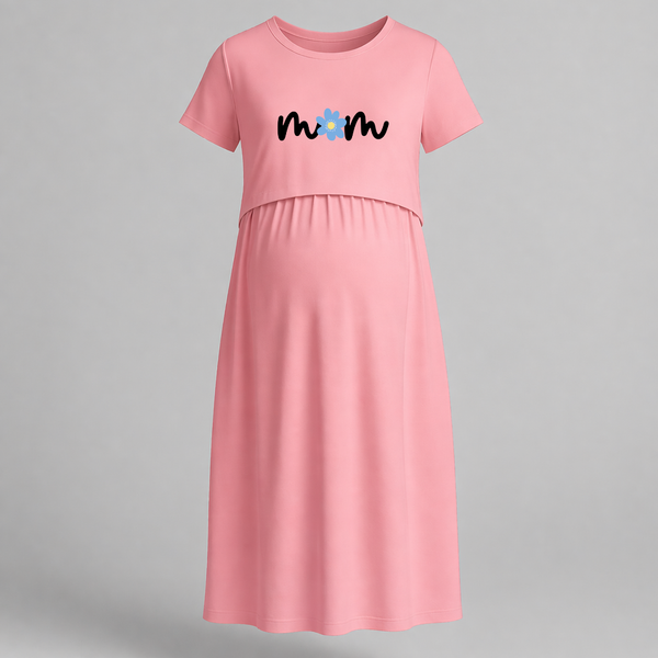 Minimal Mom Floral Printed Maternity Maxi