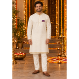Lotus Grace Festive Family Combo - Dad Kurta