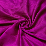 Magenta Pink One-Shoulder Top with Kasavu Romper Skirt