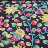 Lotus print Tie-Shoulder Baby Frock