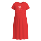 Mama Saurus Dinosaur Graphic Maternity Maxi Dress