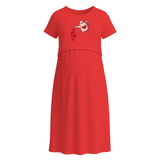 Love Watering Can Graphic Maternity Maxi Dress