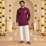 Durga Shubha Family Combo - Dad Short Kurta
