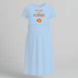 "Growing A Little Pumpkin " - Comfort Fit Maternity Maxi Dress With Prints