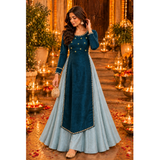 Starlit Elegance Festive Family Combo - Mom Dress