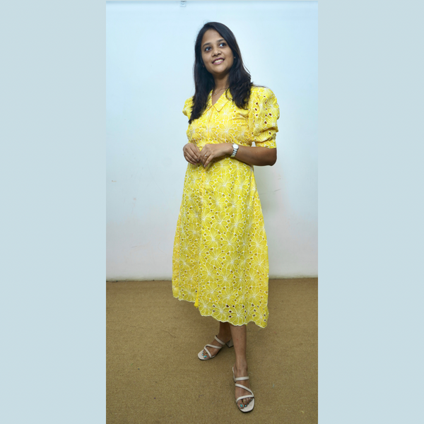 Yellow Collared Dress