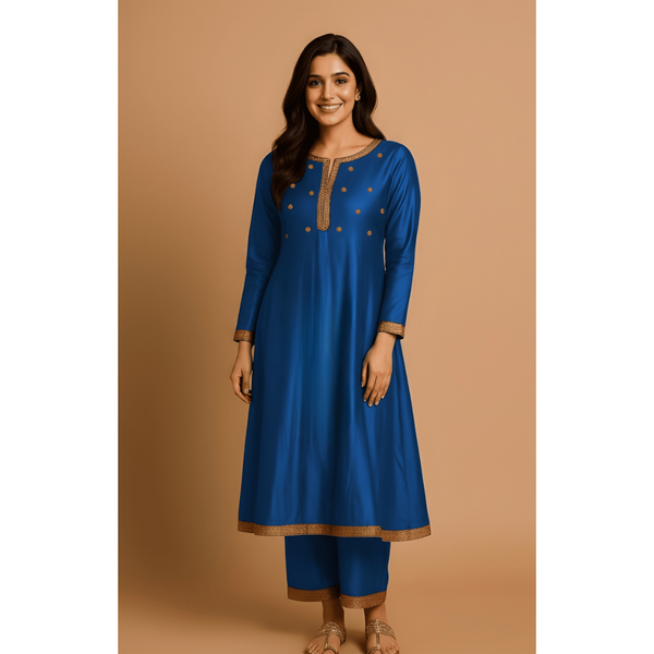 REGAL RAW SILK_BLUE_MOM SET