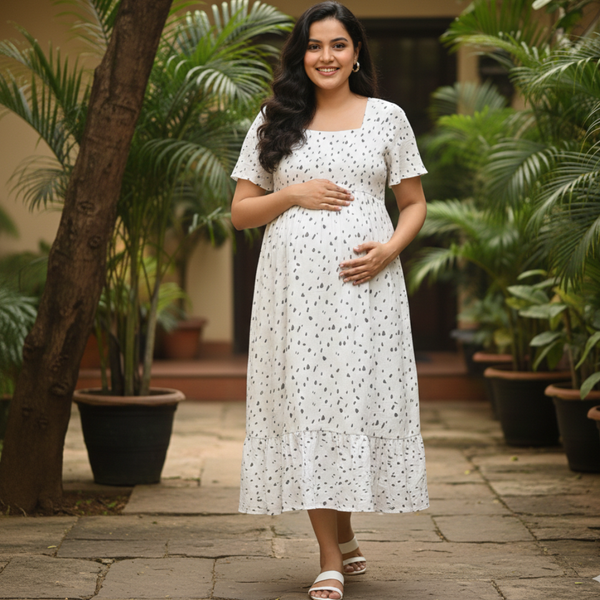 Misty Dots Cotton Maternity Collection
