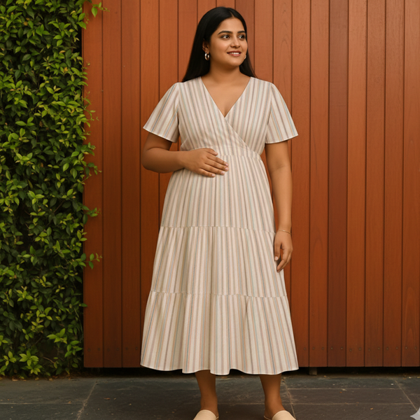 Vanilla Mist Cotton Customised Maternity Wear.