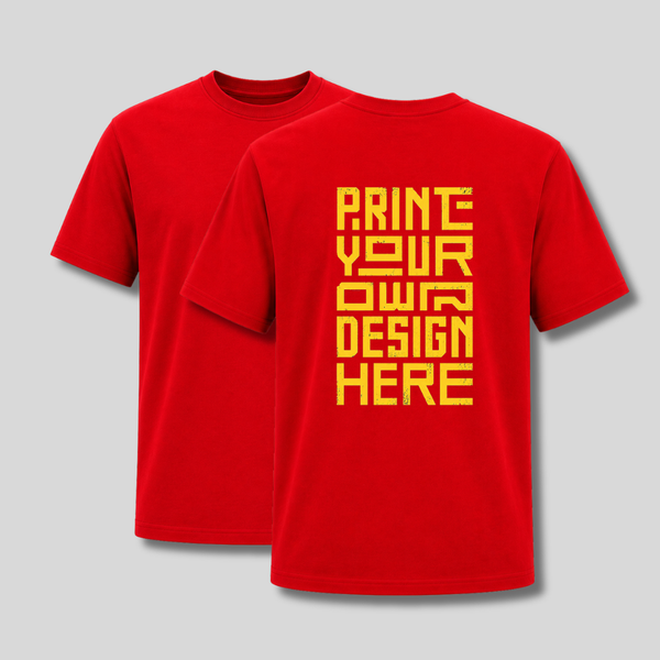 Design Your Own Back Print T-Shirt