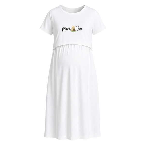 Mama Bear Bond Graphic Maternity Maxi Dress