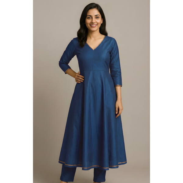 CLASSIC RAW SILK_BLUE_MOM SET