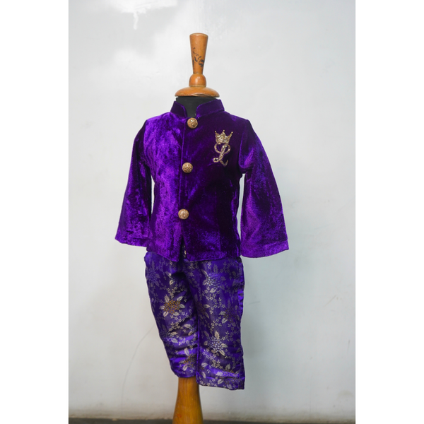 Royal Velvet Prince Boys Outfit Set