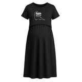 Mama Saurus Dinosaur Graphic Maternity Maxi Dress