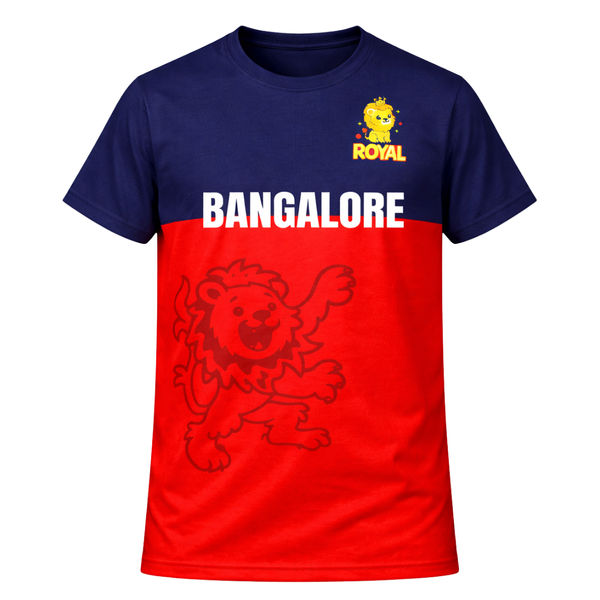 Bangalore Inspired Cricket Fan Jersey T-Shirt – Power Play Edition