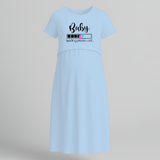 "Baby Loading Please Wait…. " - Comfort Fit Maternity Maxi Dress With Prints