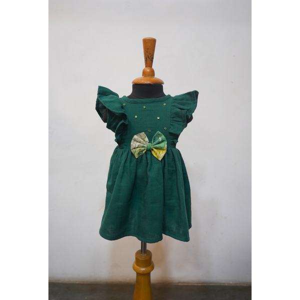 Emerald Bloom Mother-Daughter Matching Outfit Set