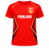 Punjab Inspired Cricket Fan Jersey T-Shirt – Power Red Edition