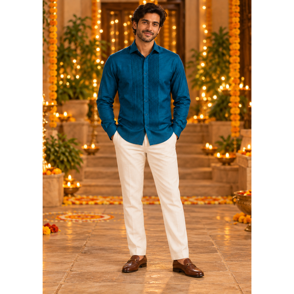 Starlit Elegance Festive Family Combo - Dad Shirt