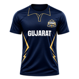 Gujarat Inspired Cricket Fan Jersey T-Shirt – Premium Navy Edition