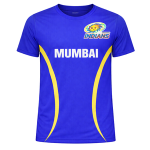 Mumbai Inspired Cricket Fan Jersey T-Shirt – Classic Blue Edition
