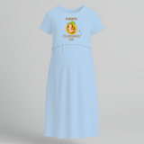 "8 Month"- Comfort Fit Maternity Maxi Dress With Prints