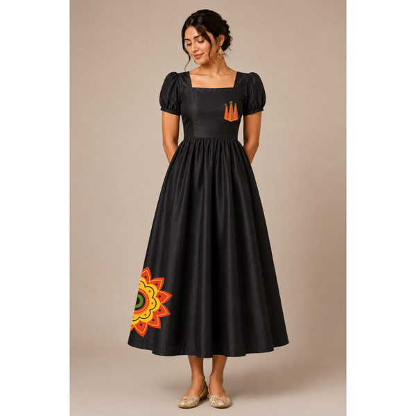 vibrant pookalam - Mom Dress