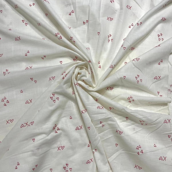 Double Heart Love Cotton Maternity Dress