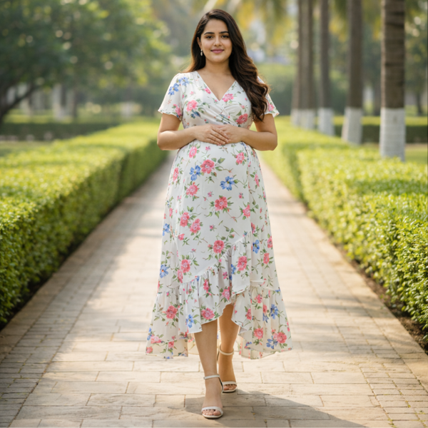 Blossom Floral Cotton Customised Maternity Wear