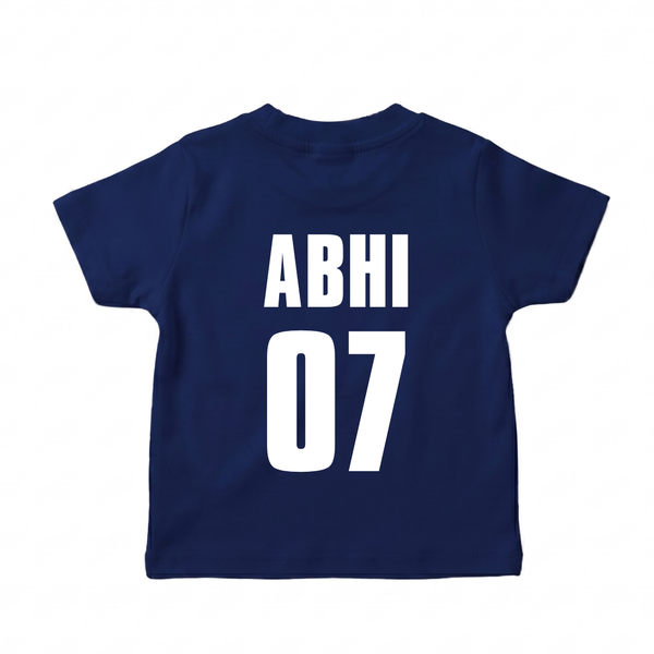 Barcelona Inspired Kids Football T-Shirt – Navy & Garnet Fan Jersey