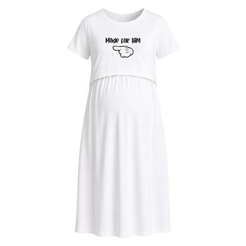 Made For Him Love Statement Maternity Maxi Dress
