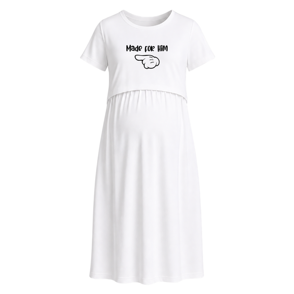 Made For Him Love Statement Maternity Maxi Dress