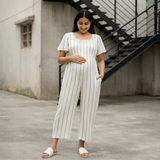 Coastal Stripe Cotton Customised Maternity Wear.