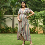 Pastel Multi -Stripe Customised Maternity Wear.