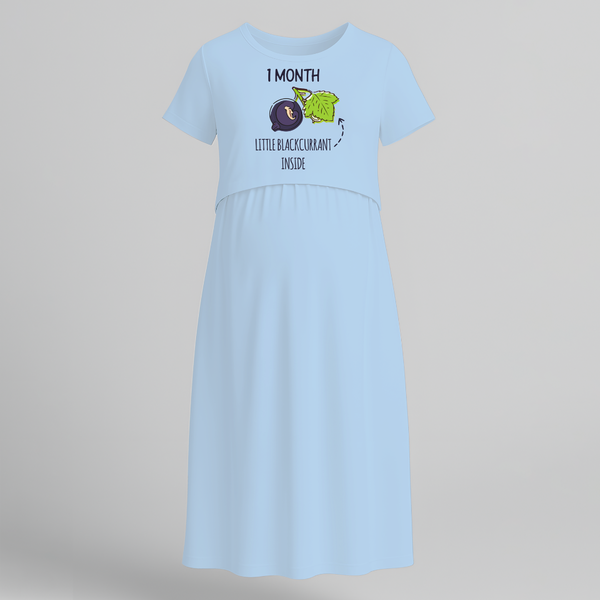 "1 Month"- Comfort Fit Maternity Maxi Dress With Prints