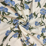 Blue Blossom Print Baby Romper Shirt